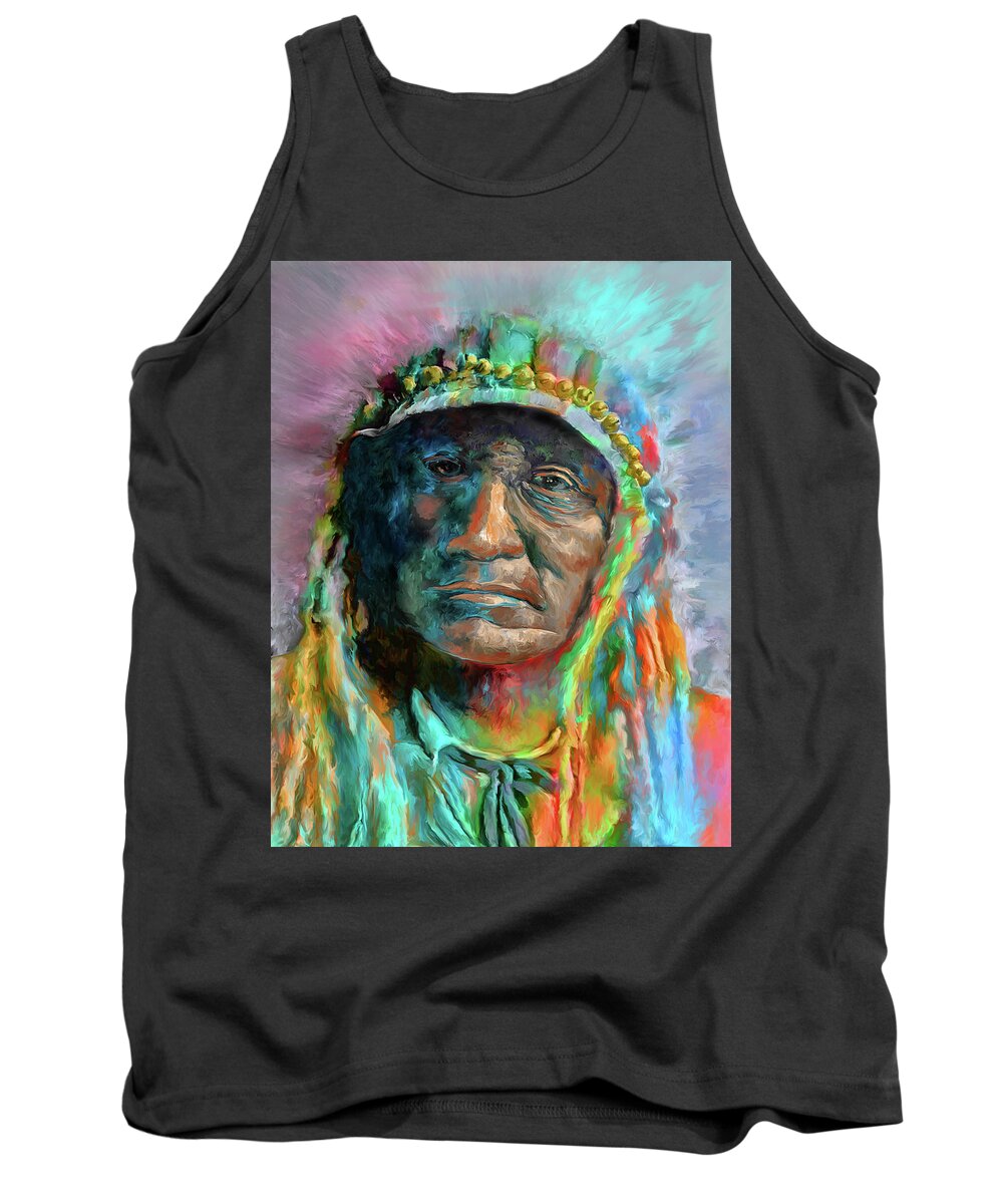 Native Tank Top featuring the photograph Chief 2 by Rick Mosher