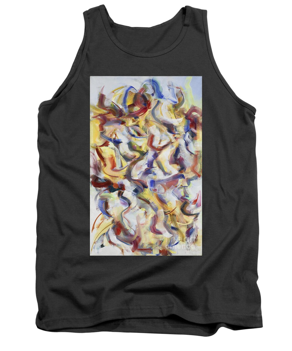 Oils Tank Top featuring the painting Child is Father of the Man by Ritchard Rodriguez