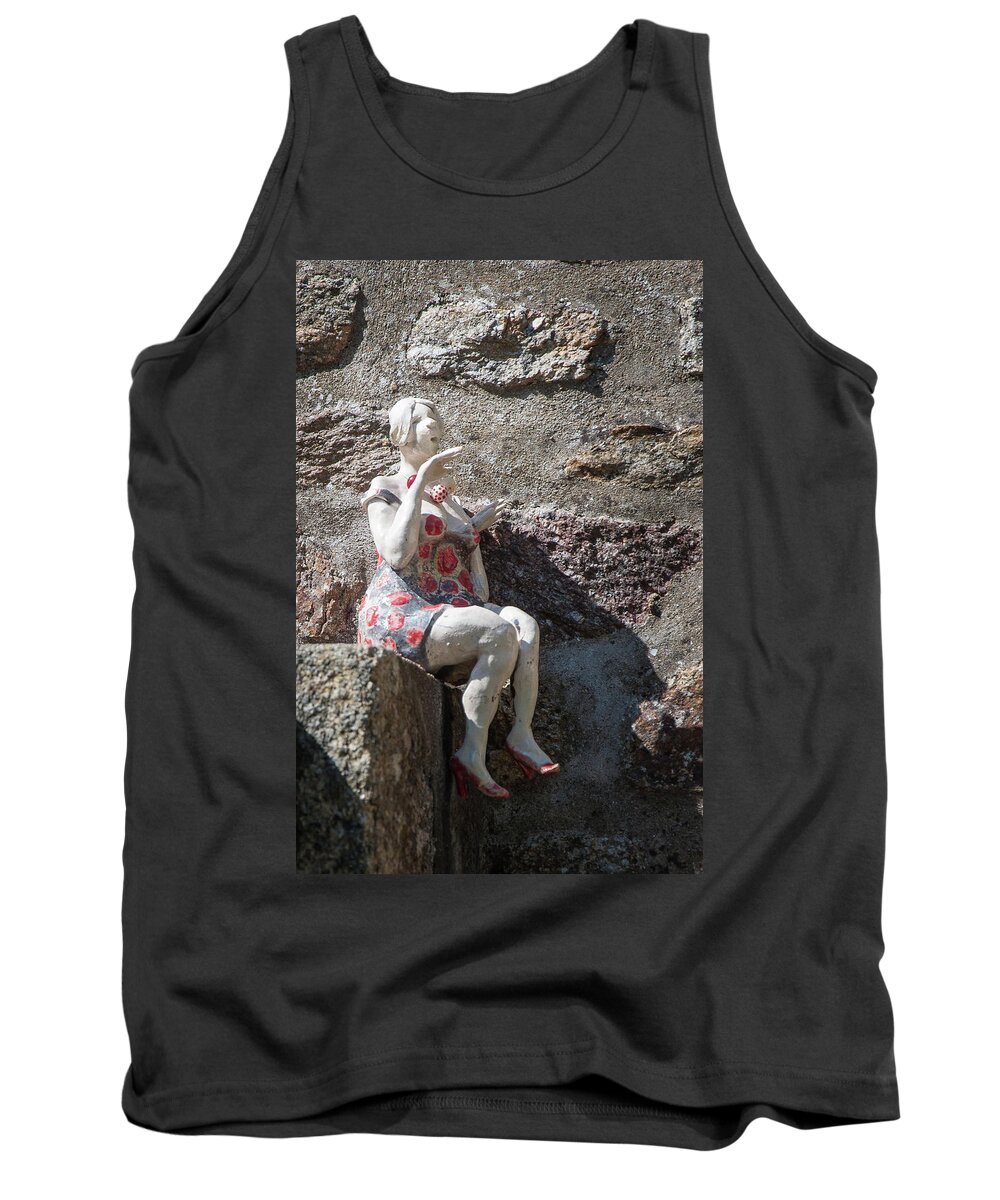 Figurine Tank Top featuring the photograph China Girl by Geoff Smith