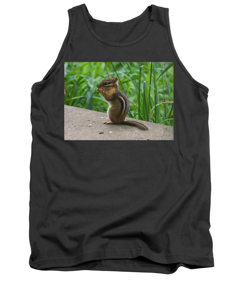 Chipmunk Tank Top featuring the photograph Chipmunk by Holden The Moment