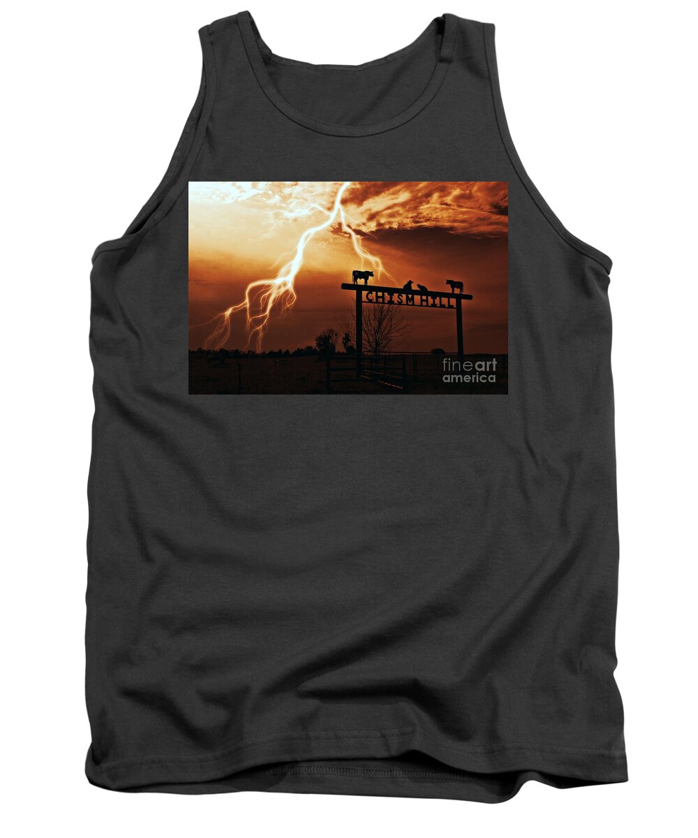 Thunder Tank Top featuring the photograph Chism Hill by Jenny Revitz Soper