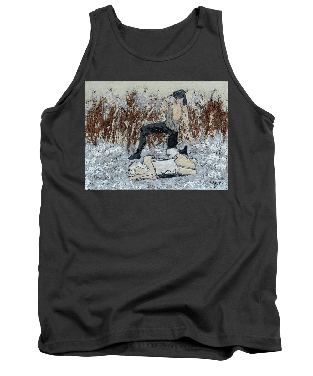 Briaxis Tank Top featuring the painting Chloe is kidnapped by Bryaxis by Peregrine Roskilly
