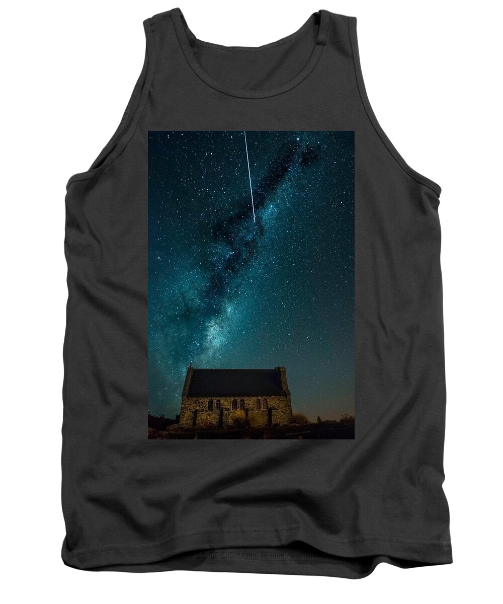 New Zealand Tank Top featuring the photograph Church Of The Good Shepherd by Martin Capek