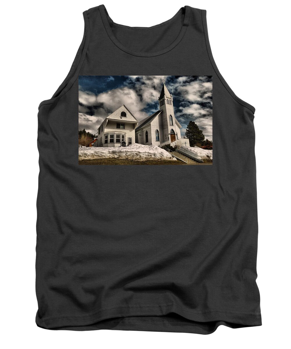 Catholic Church Tank Top featuring the photograph Church of the immaculate conception Roslyn WA by Jeff Swan