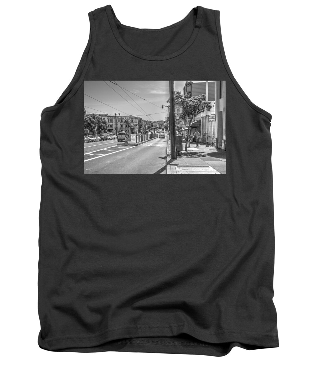  Tank Top featuring the photograph Church St at Market St San Francisco by Wendy Carrington