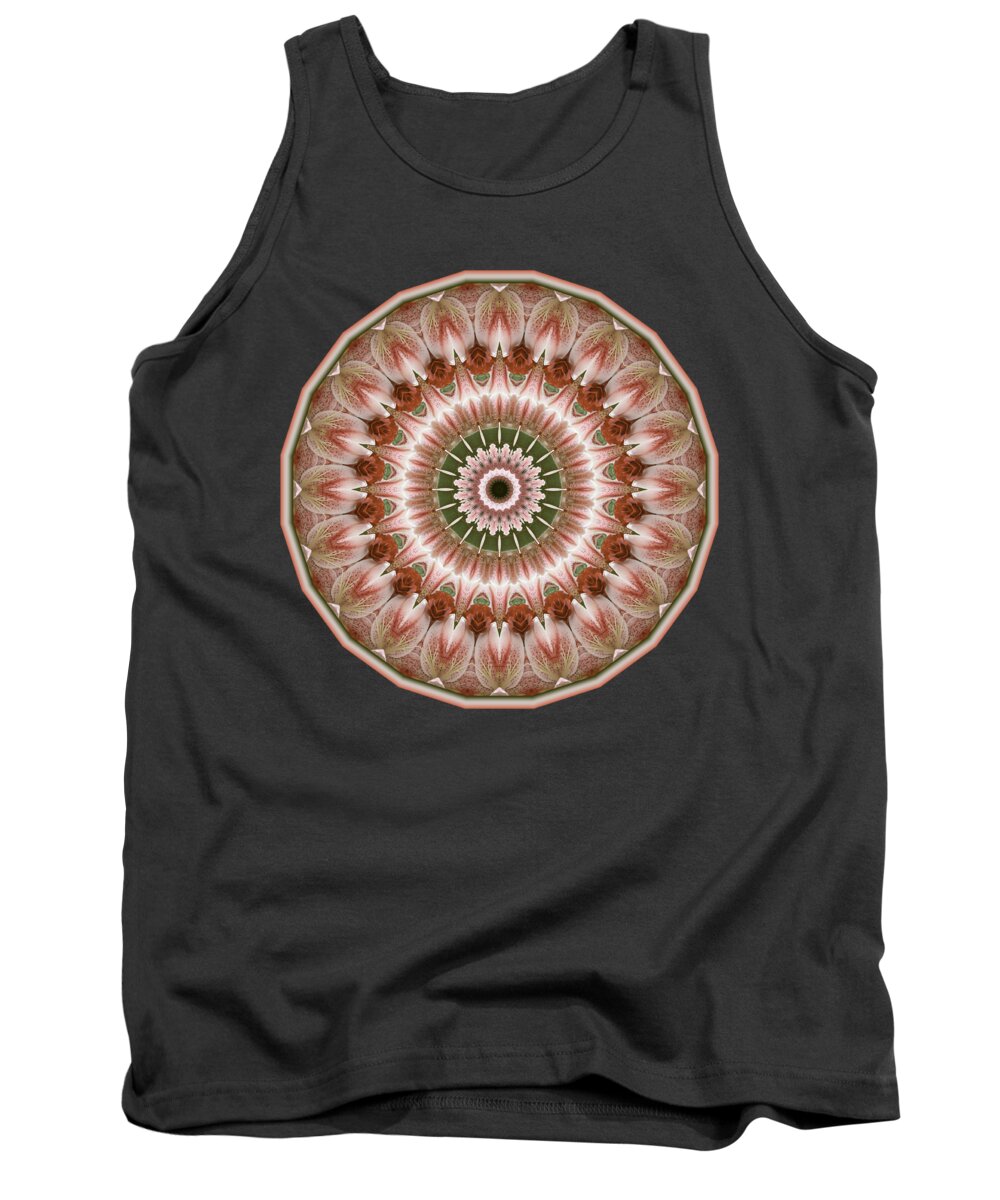 Roses Tank Top featuring the digital art Cinnamon Roses and Thorns by Lynde Young