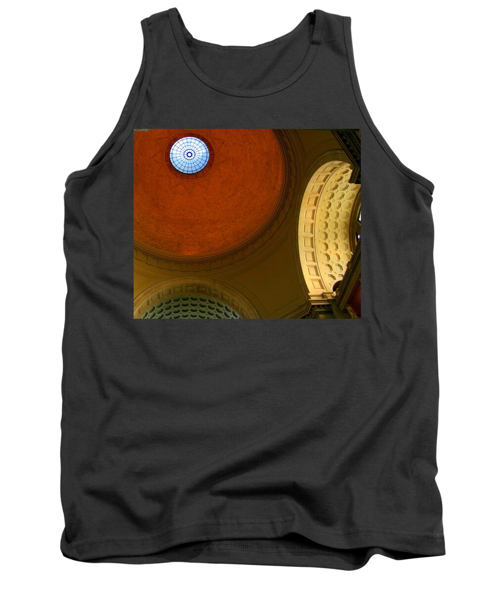 Architecture Tank Top featuring the photograph Circular Vision by Julie Lueders 