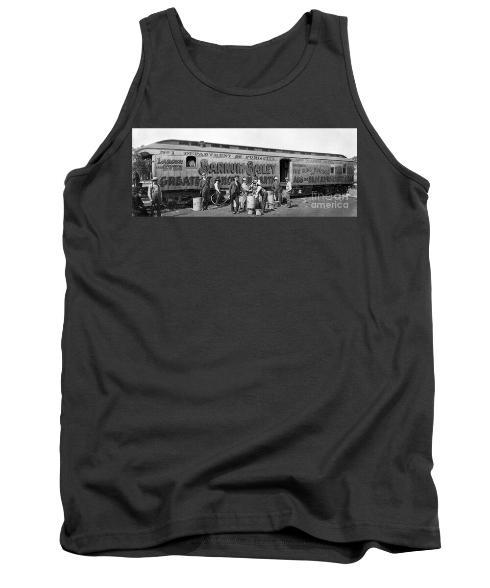 1905 Tank Top featuring the photograph Circus Train by Granger