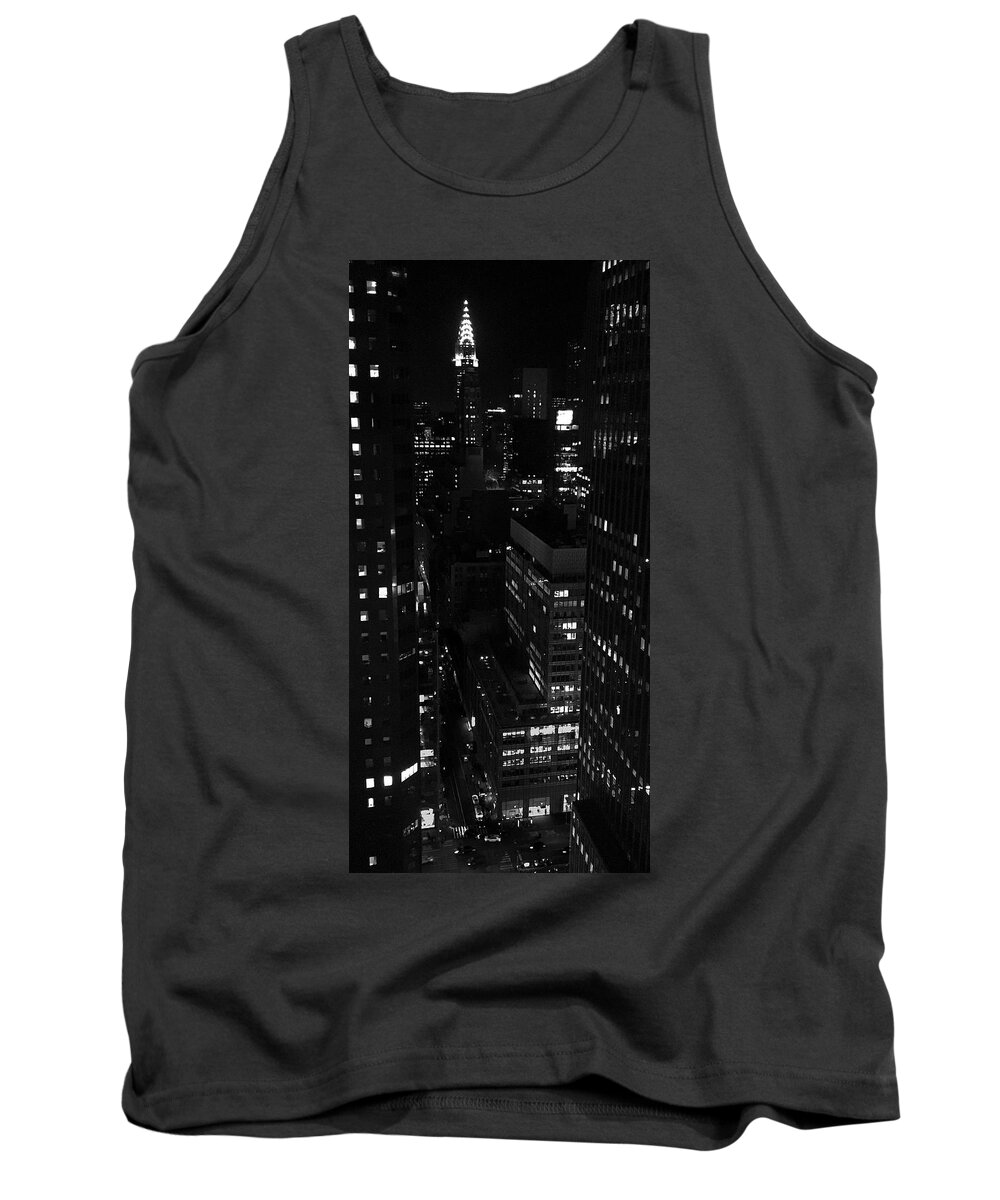 City Tank Top featuring the photograph Cityscape at Night by Angel Bentley