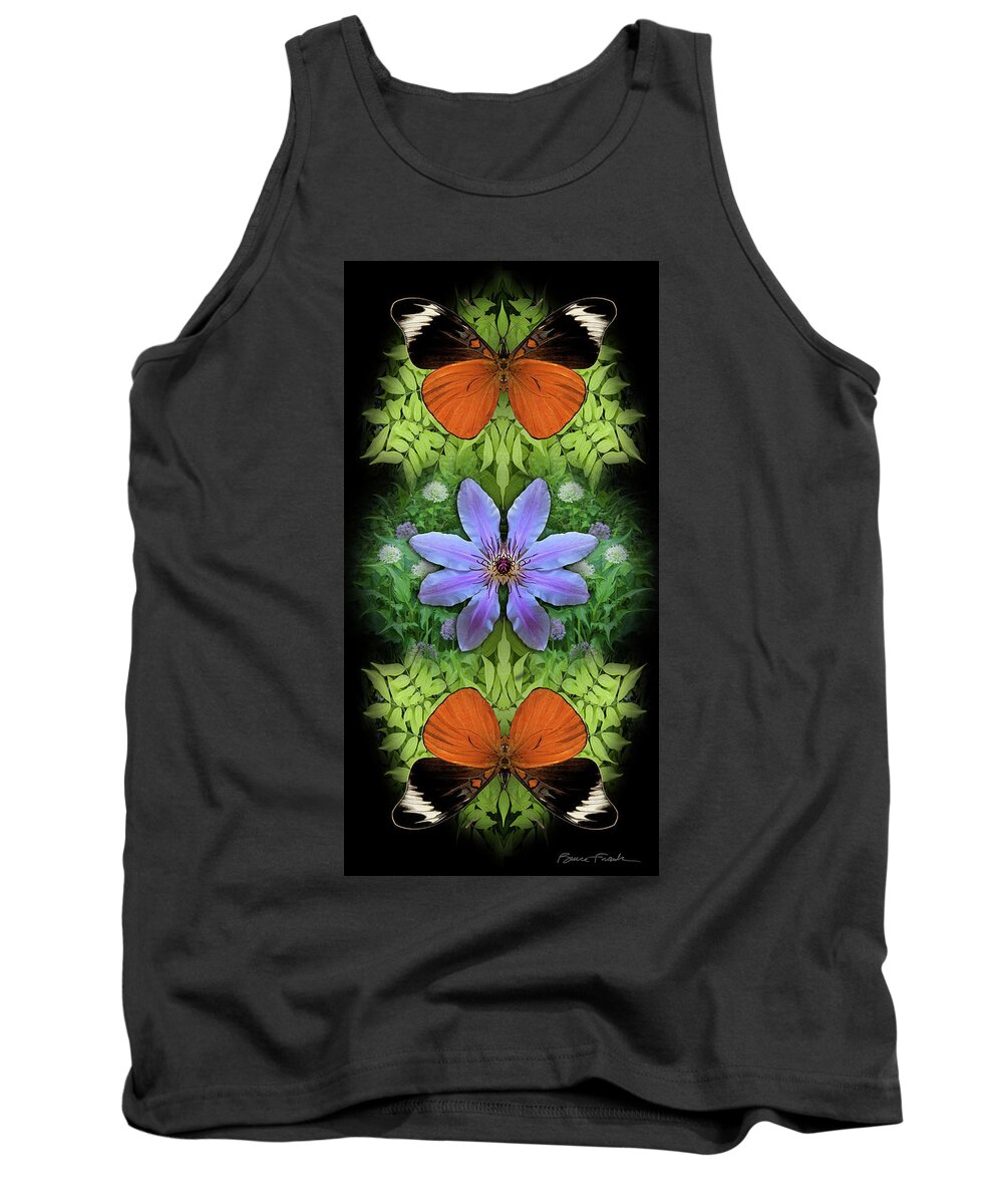Botanical Tank Top featuring the photograph Clematis by Bruce Frank