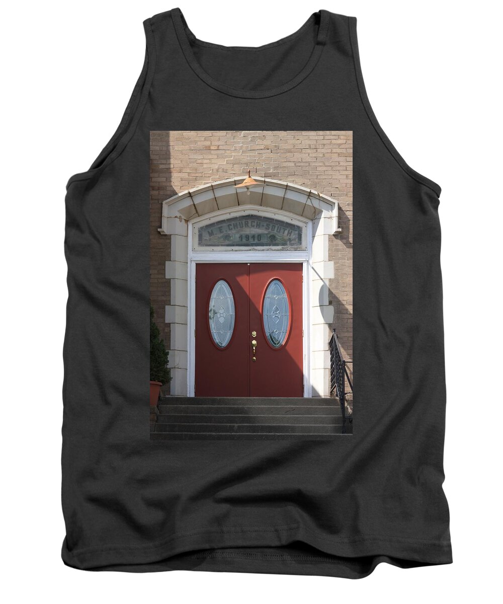 Red Doors Tank Top featuring the photograph Clifton Hill Missouri by Kathryn Cornett