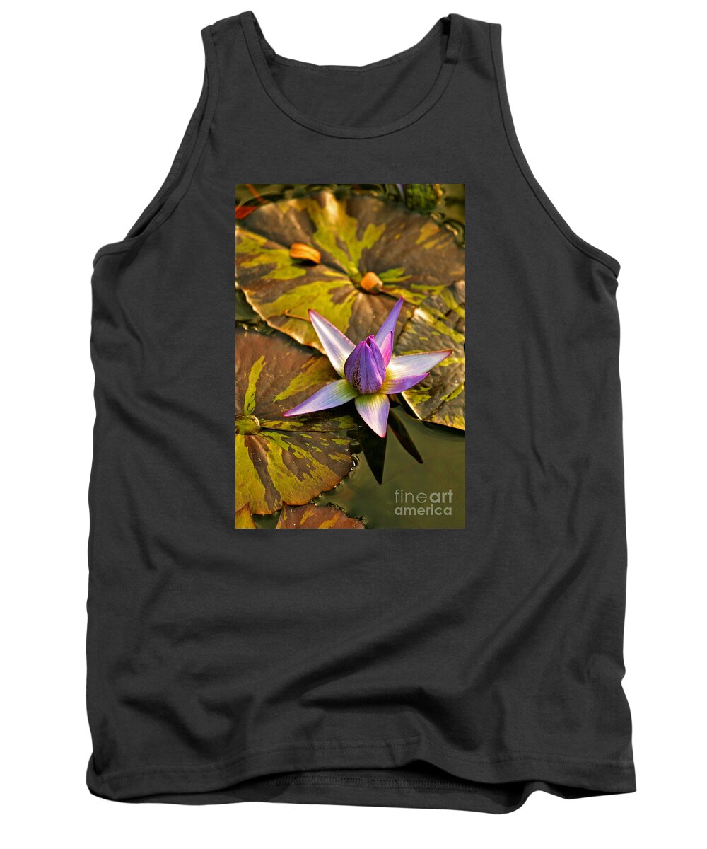 Lotus Tank Top featuring the photograph Closing for the Night by Michael Cinnamond