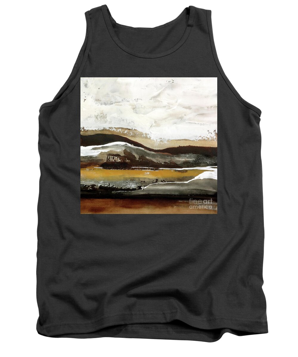 Original Watercolors Tank Top featuring the painting Cloud Cover by Chris Paschke