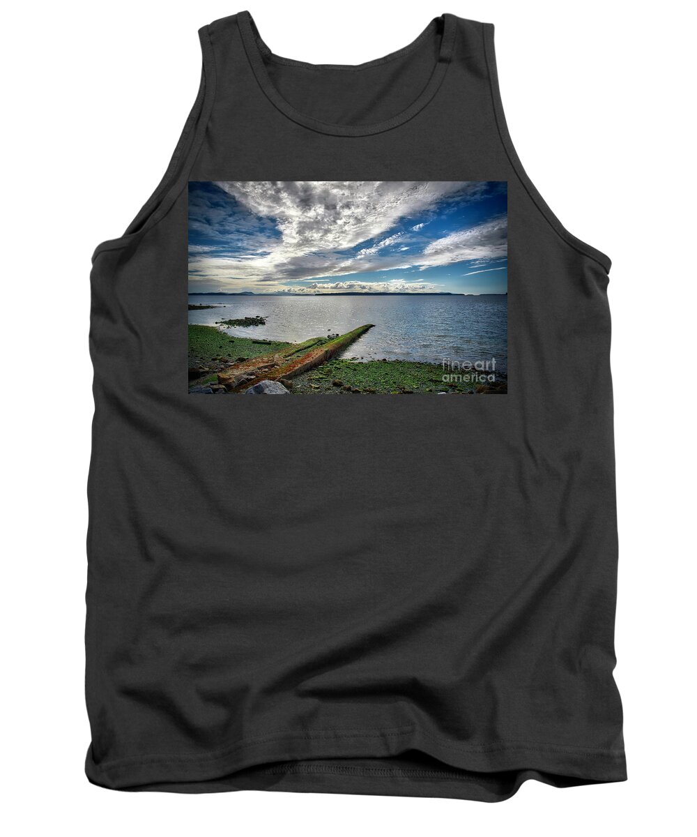 Clouds Tank Top featuring the photograph Clouds Over The Bay by Barry Weiss