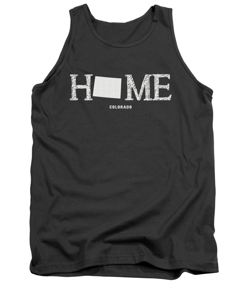 Colorado Tank Top featuring the mixed media CO Home by Nancy Ingersoll