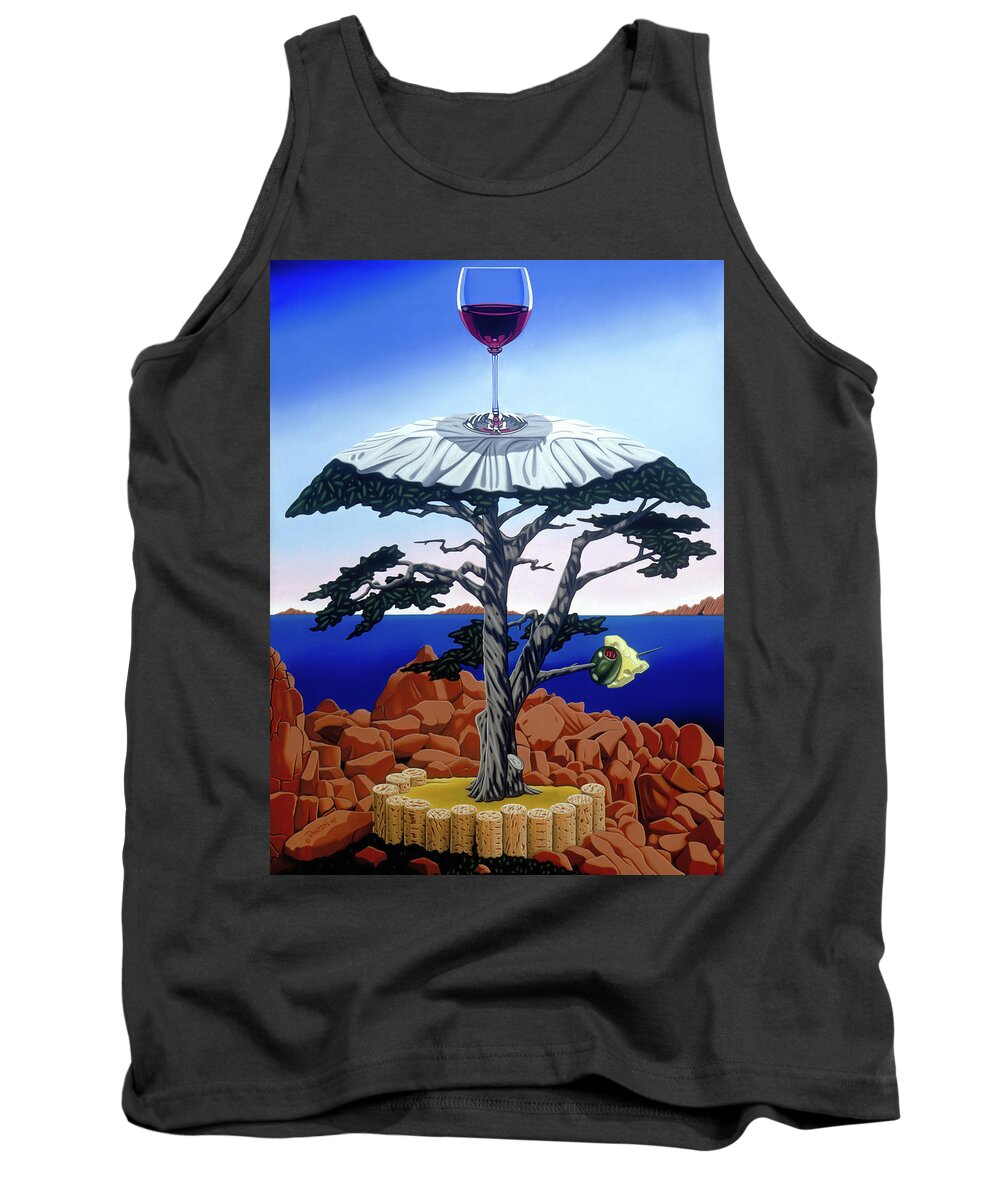  Tank Top featuring the painting Cocktail Hour by Paxton Mobley
