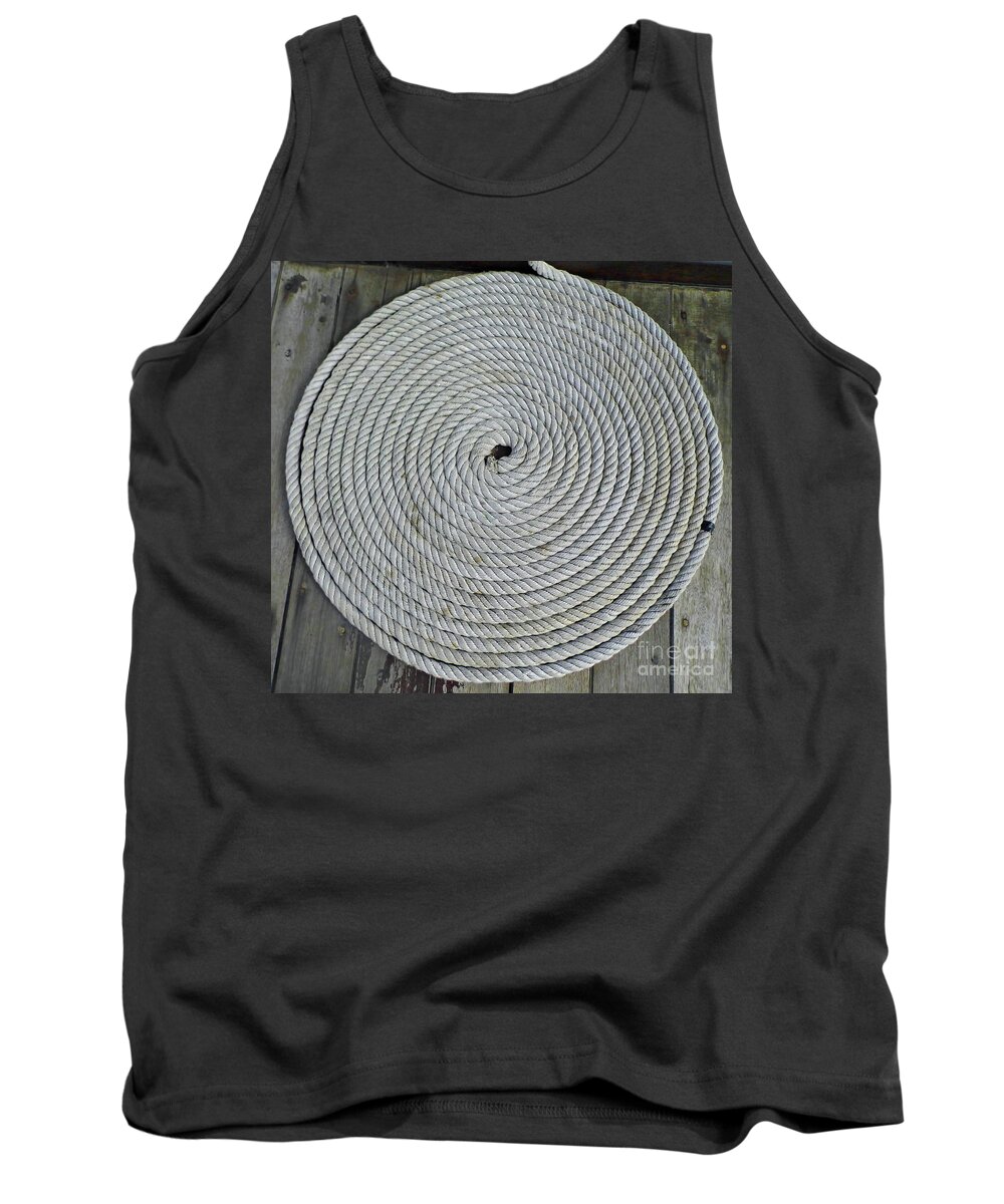El Galeon Tank Top featuring the photograph Coiled by D Hackett by D Hackett
