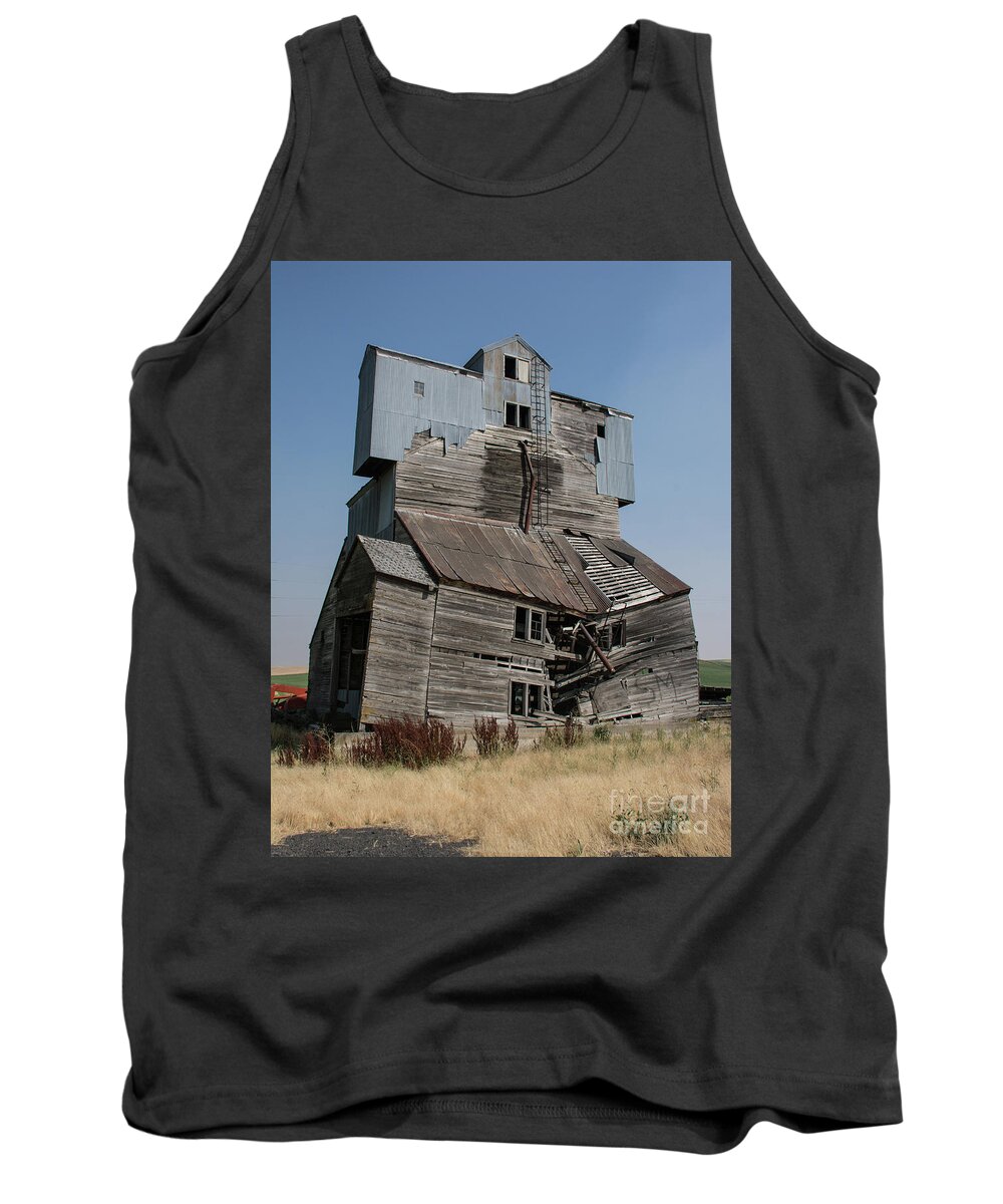 Barn Tank Top featuring the photograph Collapsible Barn by John Greco
