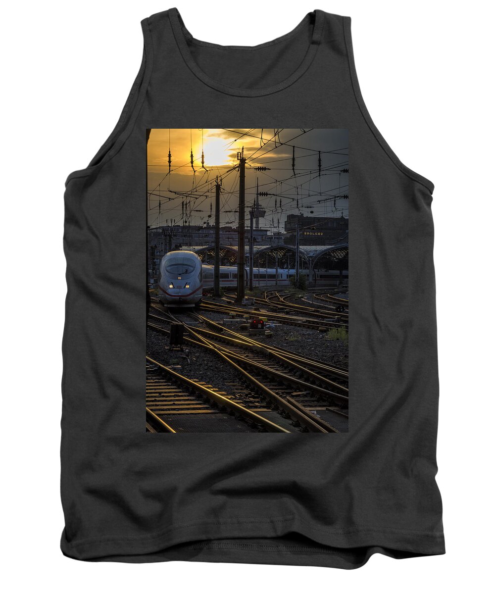 Deutsche Tank Top featuring the photograph Cologne Central Station by Pablo Lopez