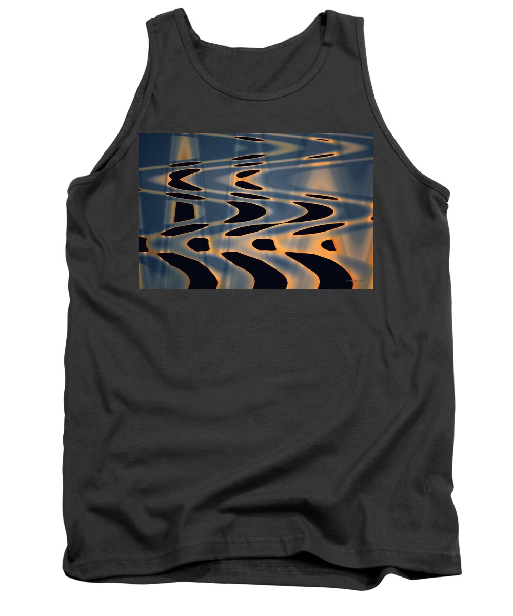 Abstract Tank Top featuring the digital art Color Abstraction XXIV by David Gordon