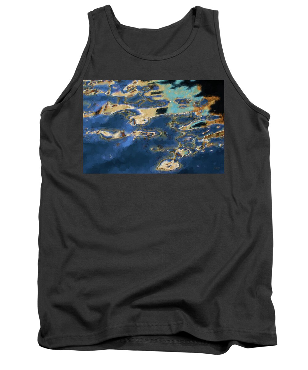 Abstract Tank Top featuring the photograph Color Abstraction XXXVII - Painterly by David Gordon