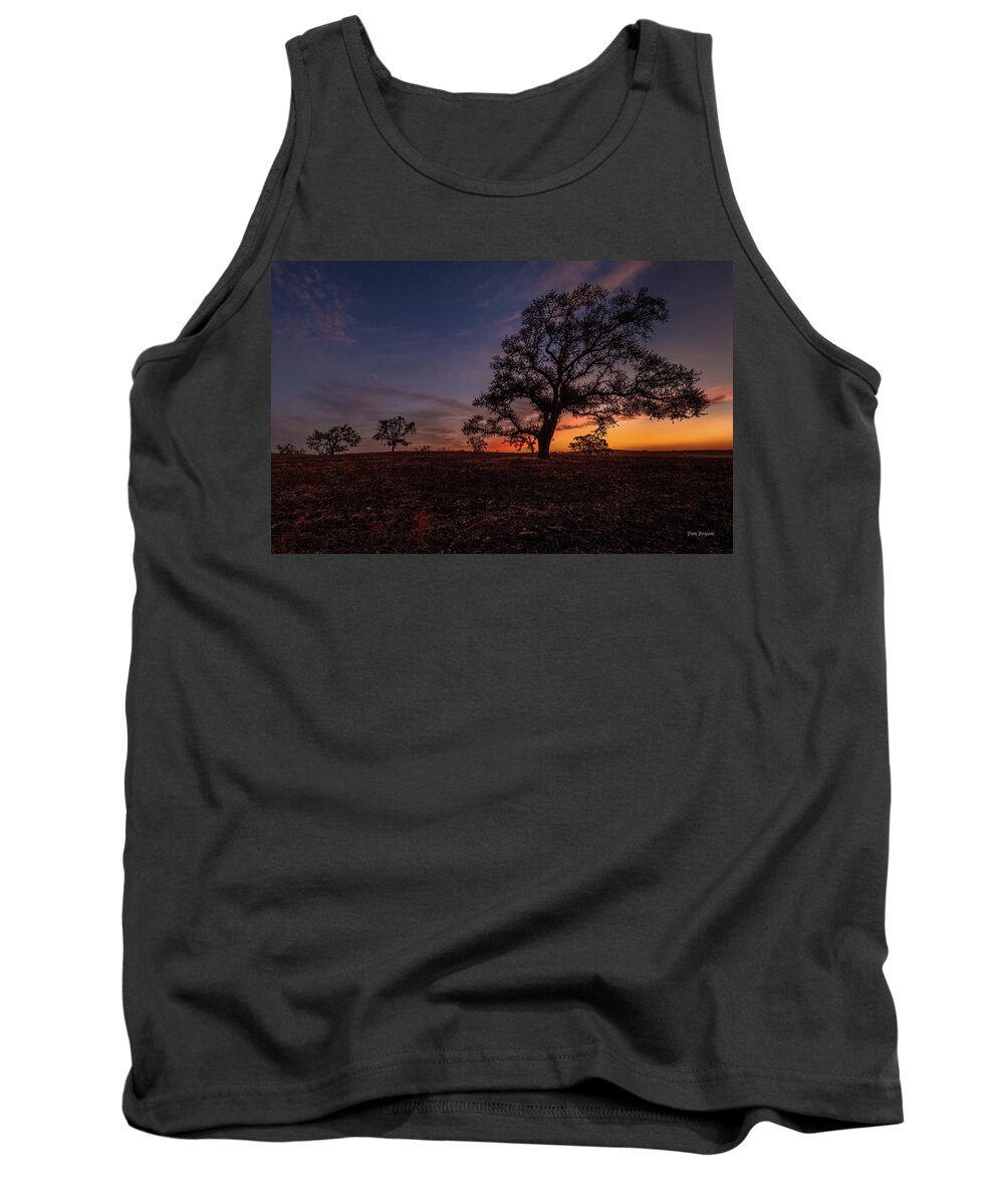 Paso Robles Tank Top featuring the photograph Color Change at First Light by Tim Bryan