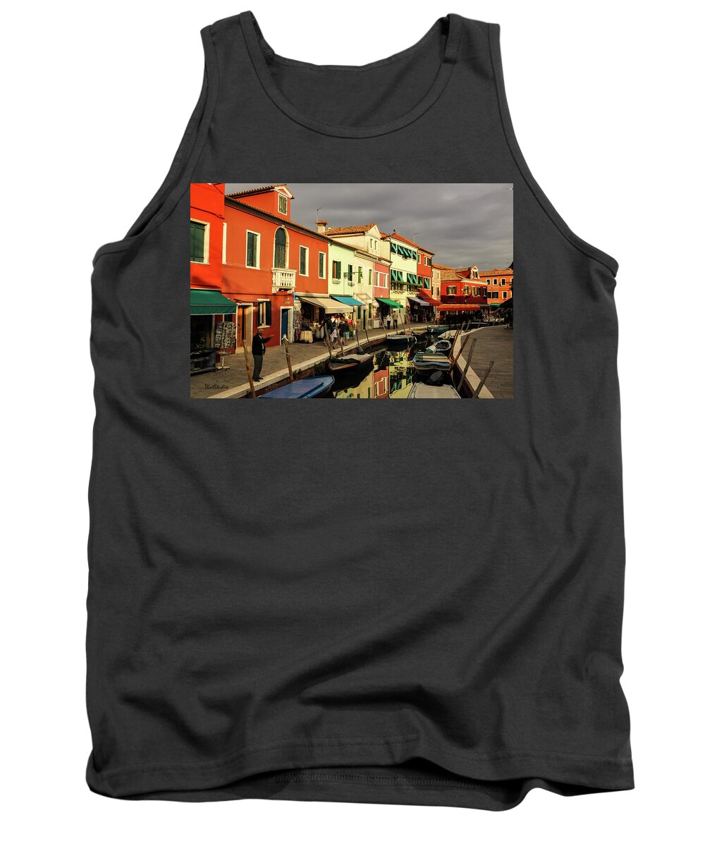 Burano Tank Top featuring the photograph Colorful Burano by Tim Kathka