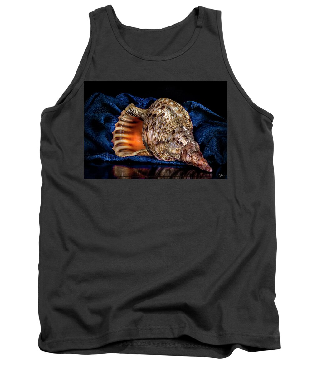 Conch Shell Tank Top featuring the photograph Conch Shell by Endre Balogh
