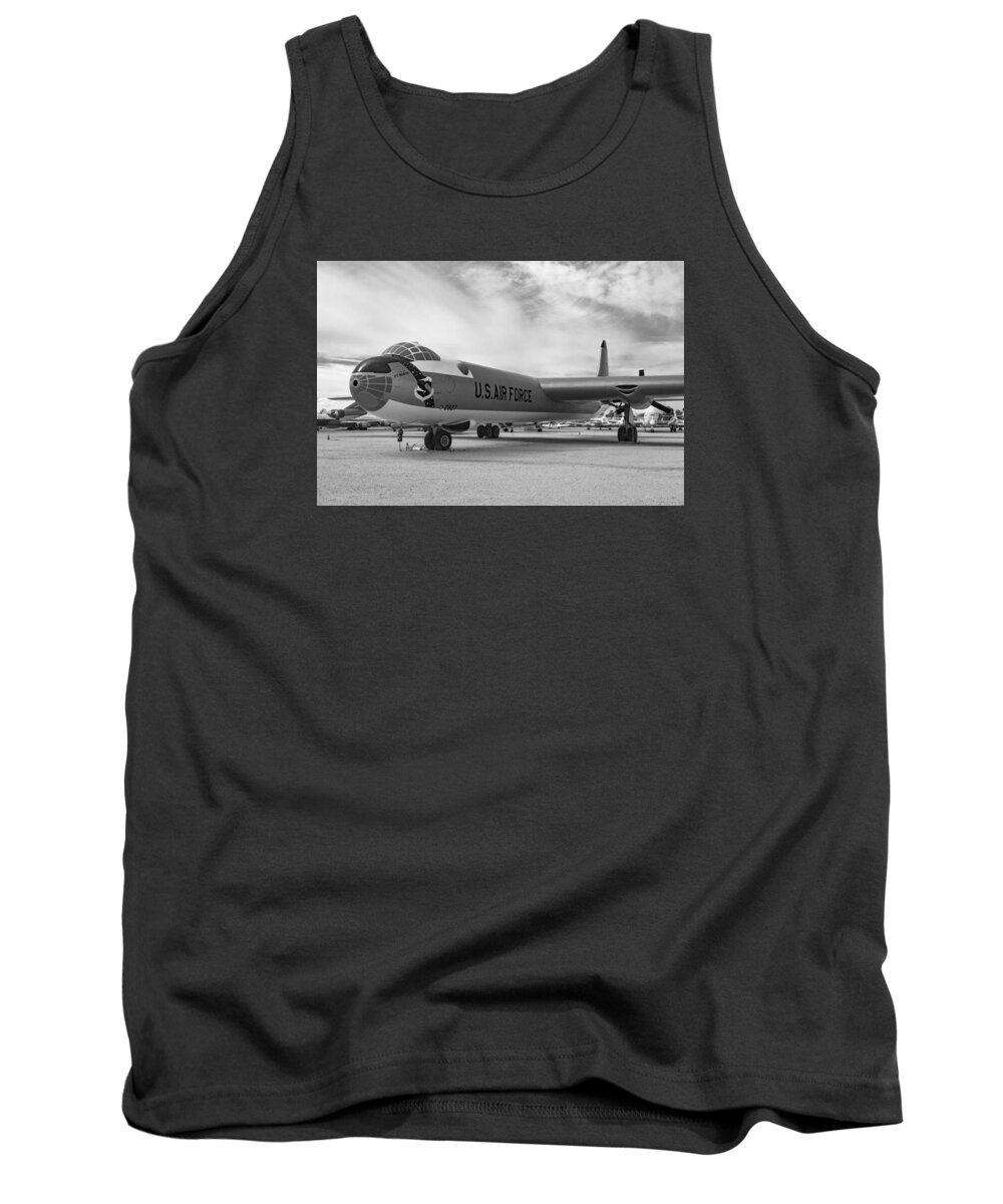 Convair B-36 Peacemaker. The B-36 Was A Strategic Bomber Built By Convair And Operated By The United States Air Force From 1949 To 1959. The Peacemaker Was The Largest Mass-produced Piston Engine Aircraft Ever Made. Tank Top featuring the photograph Convair B-36 Peacemaker by Rick Pisio