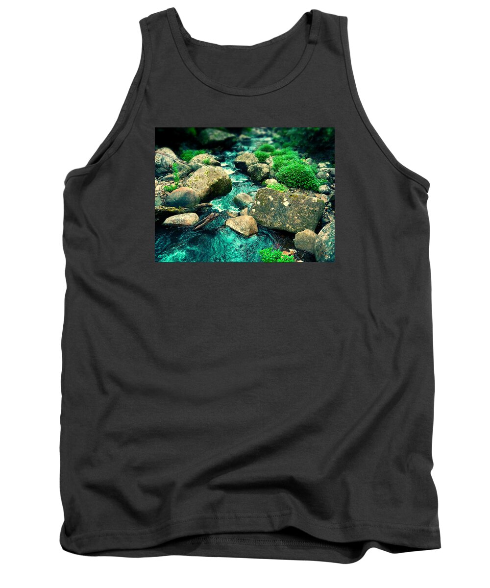 Natue Tank Top featuring the photograph Cool Stream by Michael Blaine