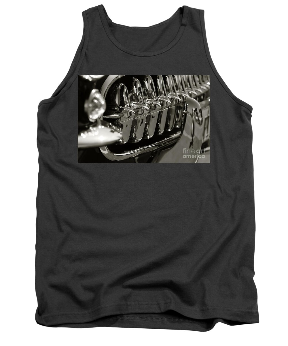 Corvette Tank Top featuring the photograph Corvette grill by Dennis Hedberg