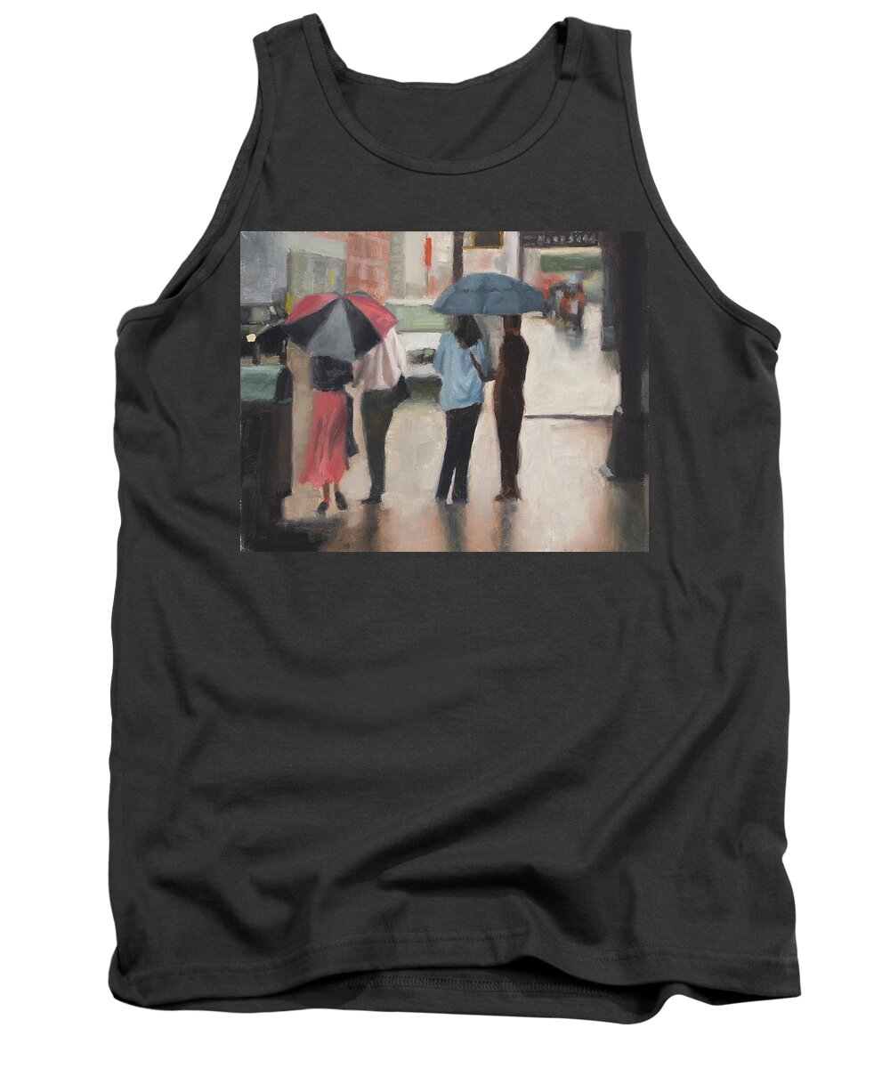 Oil Painting Tank Top featuring the painting Couples by Tate Hamilton