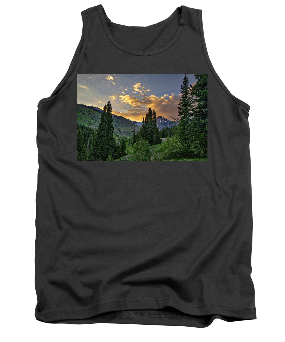 Crested Butte Tank Top featuring the photograph Crested Butte Sunset by Lorraine Baum