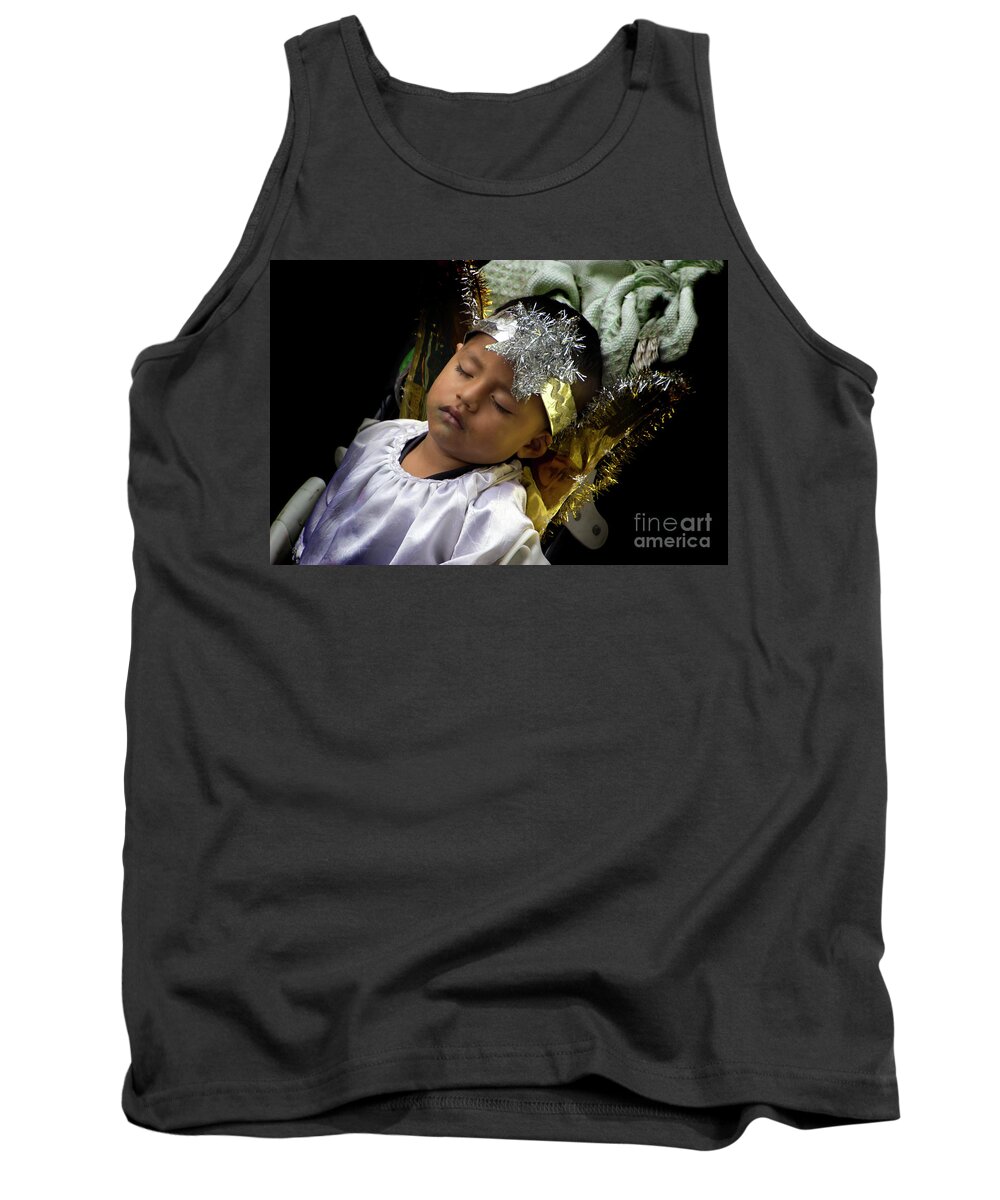 Boy Tank Top featuring the photograph Cuenca Kids 781 by Al Bourassa