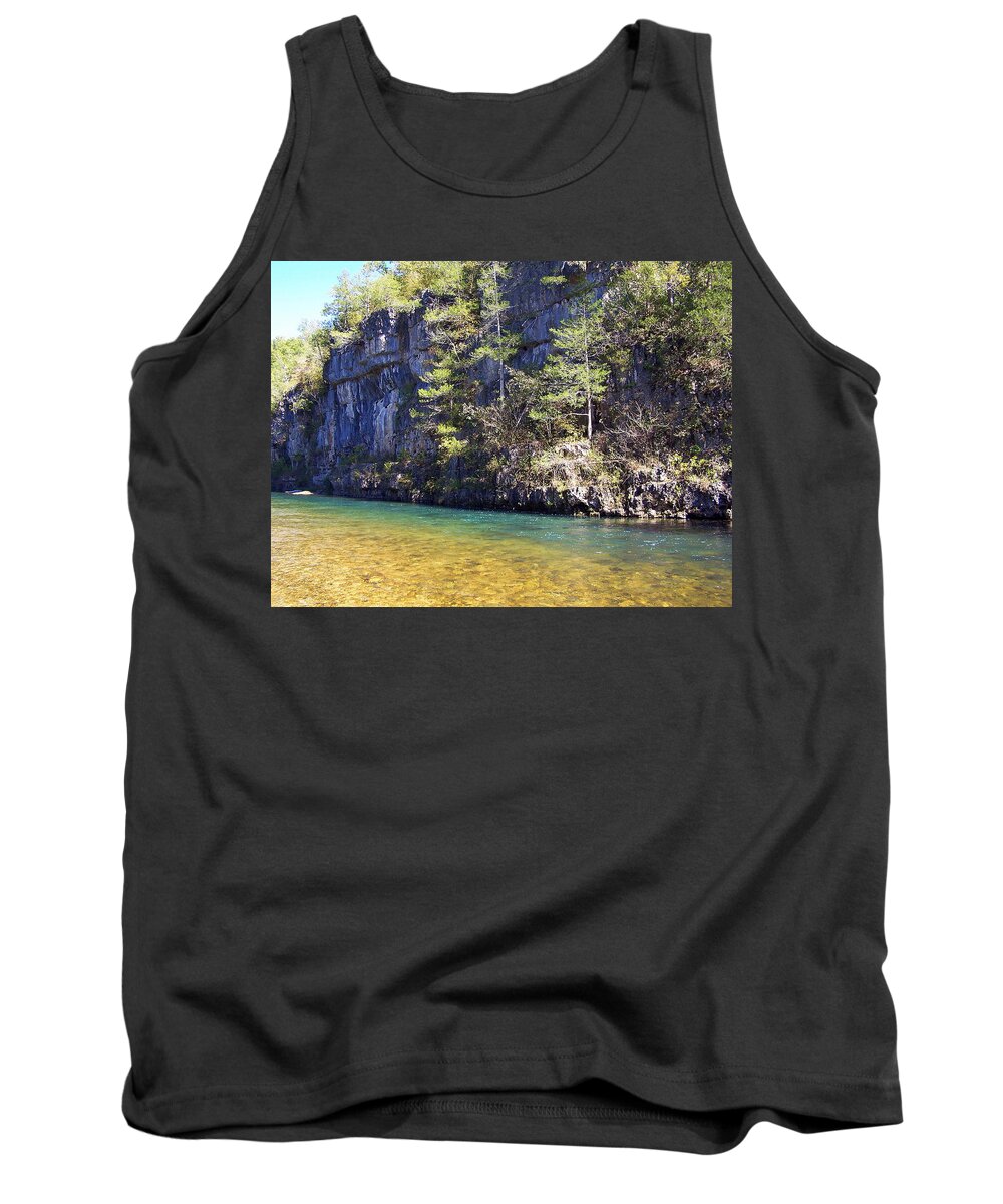 Current River Tank Top featuring the photograph Current River 7 by Marty Koch