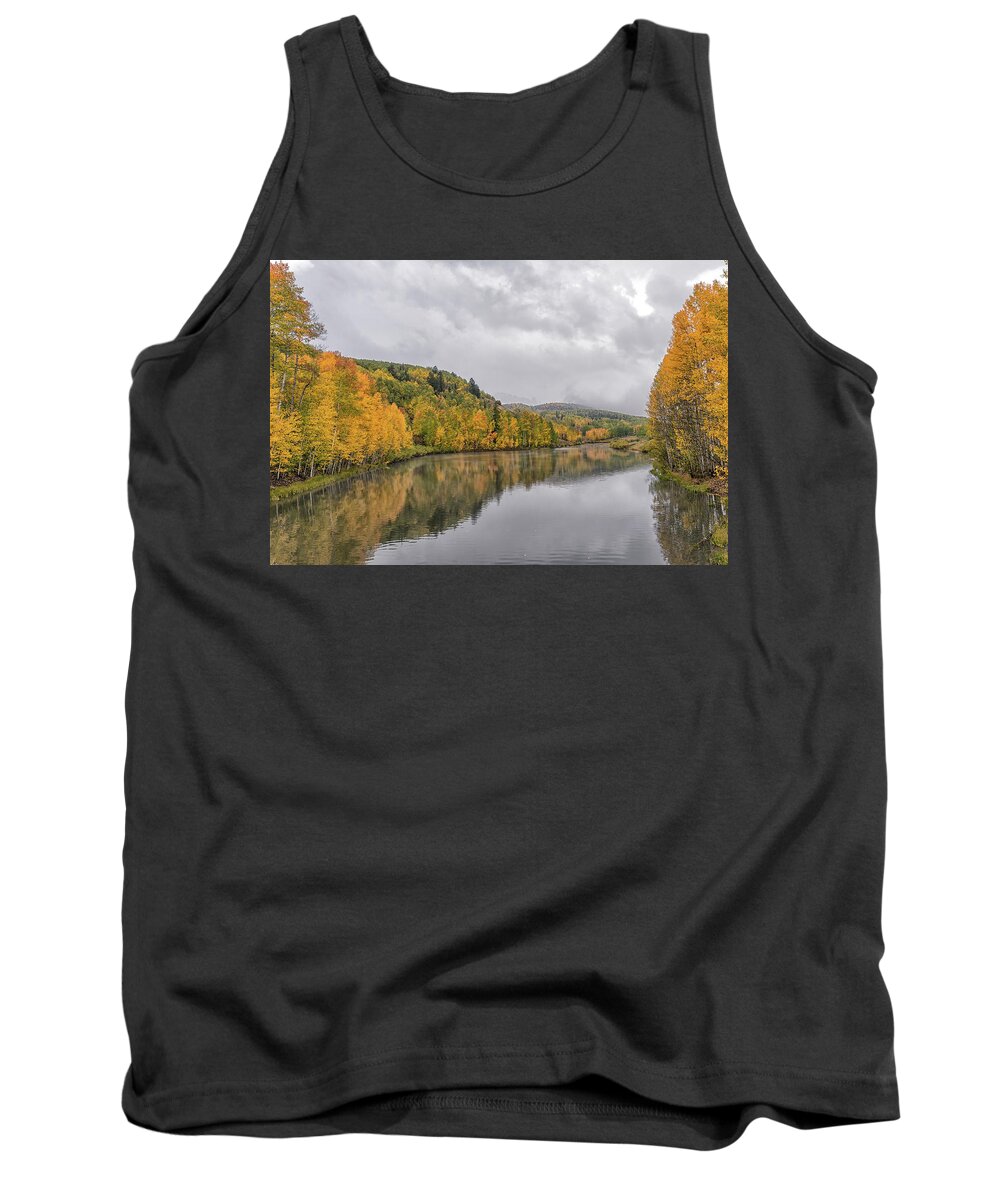 Colorado 145 Tank Top featuring the photograph Cushman Lake by Victor Culpepper