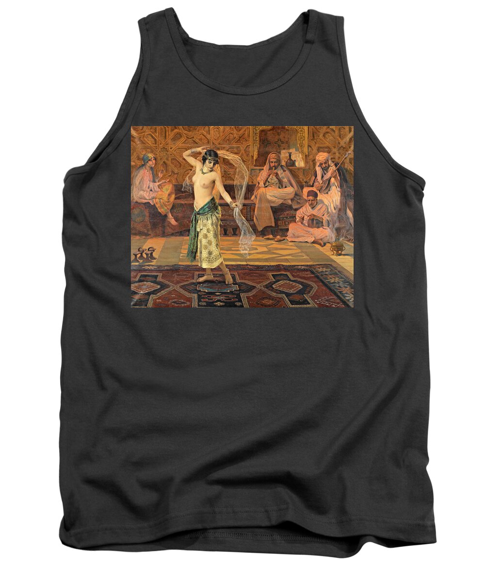 Otto Pilny Tank Top featuring the painting Dance of the Seven Veils by Otto Pilny