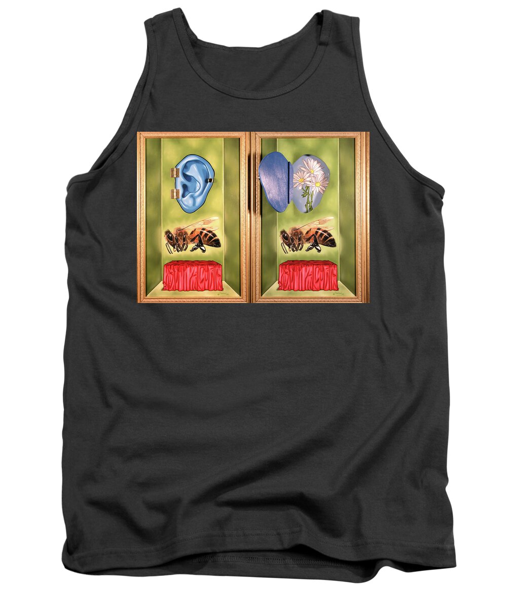  Tank Top featuring the painting Death of the Canadian Bee by Paxton Mobley