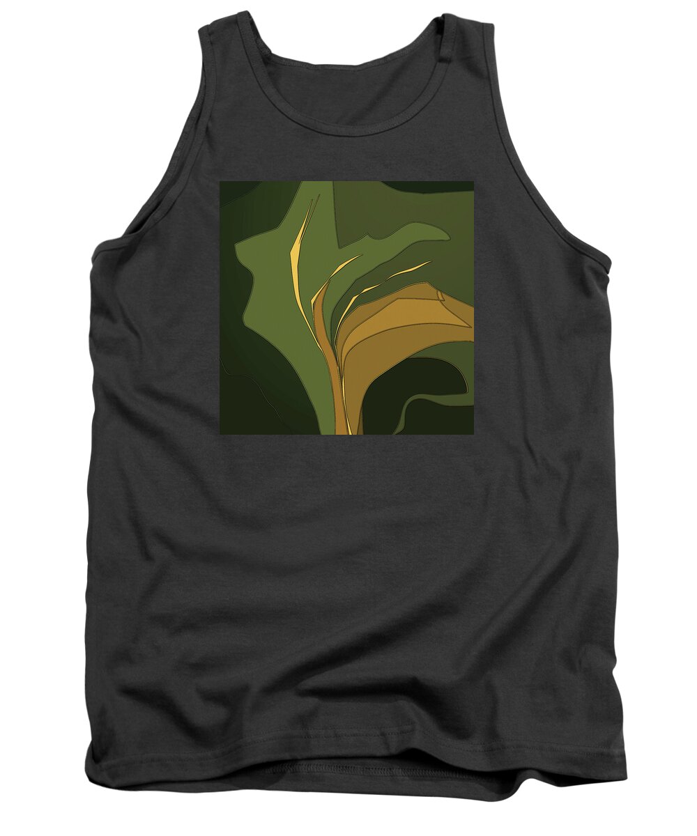 Abstract Tank Top featuring the digital art Deco Tile by Gina Harrison
