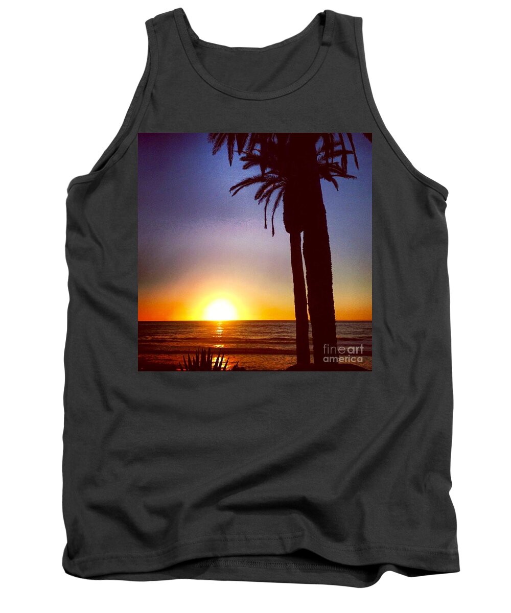 Sunset Tank Top featuring the photograph Del Mar Days by Denise Railey