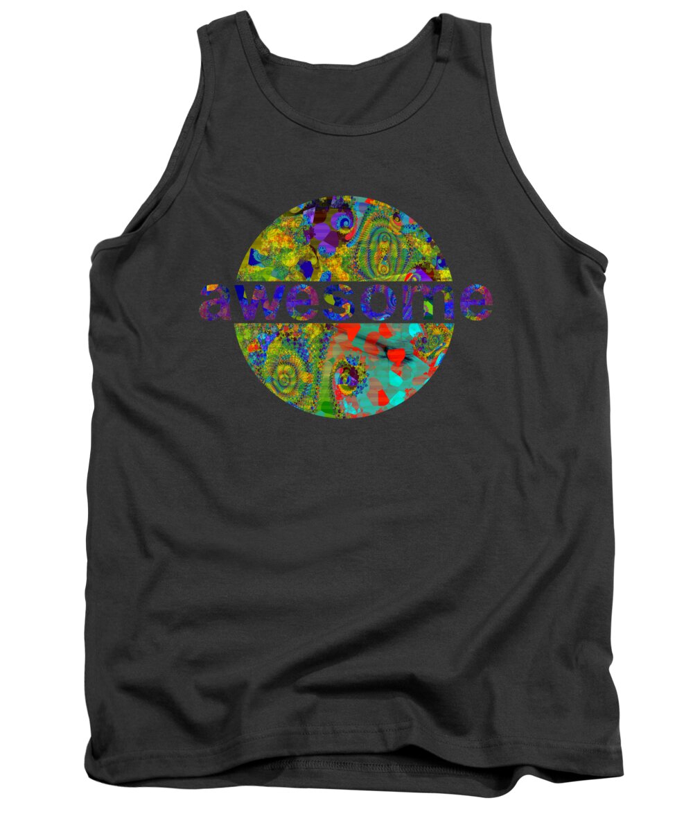 Nag004329 Tank Top featuring the digital art Departure of the Clowns by Edmund Nagele FRPS