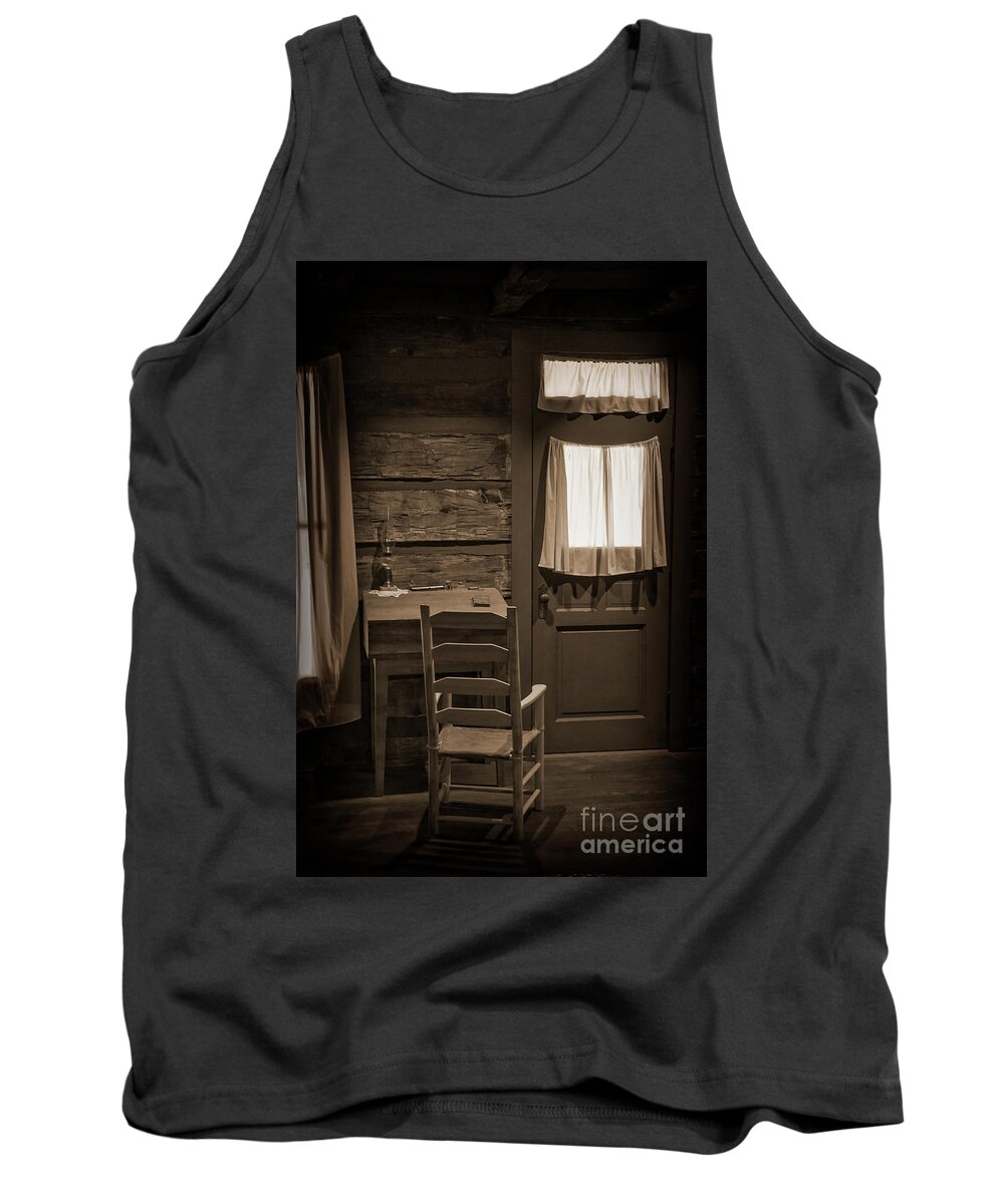 Sharlot-hall Tank Top featuring the digital art Desk and Chair by Kirt Tisdale