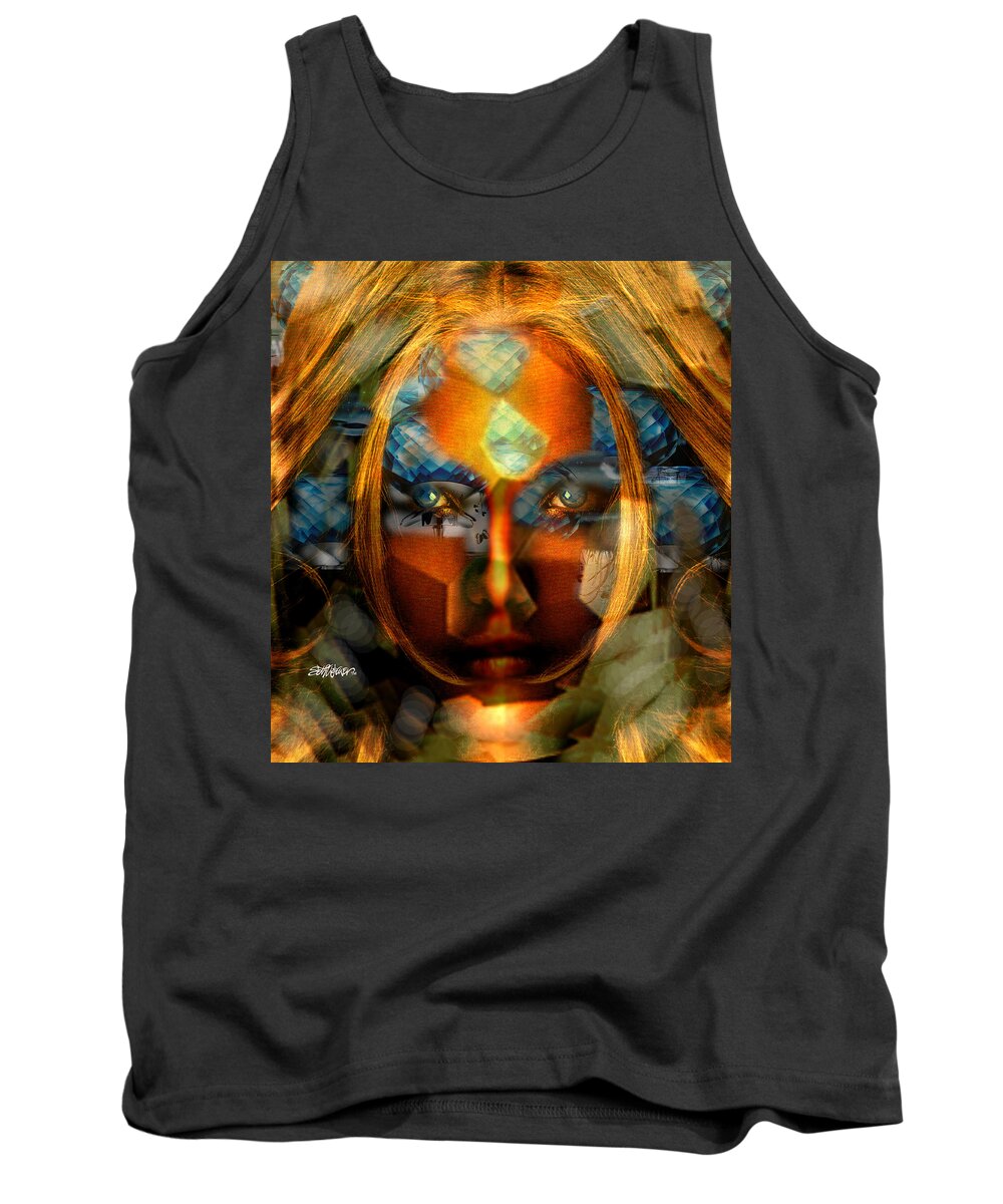 Lady Tank Top featuring the photograph Diamonella by Seth Weaver