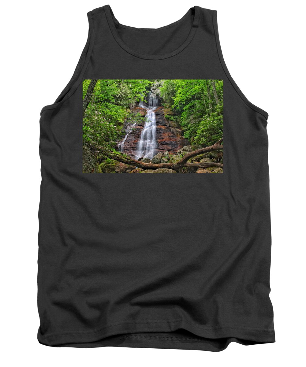Dill Falls Tank Top featuring the photograph Dill Falls by Chris Berrier