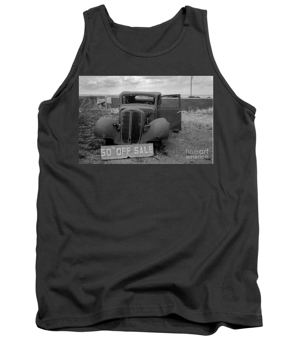 Black & White Tank Top featuring the photograph Discounted by Crystal Nederman