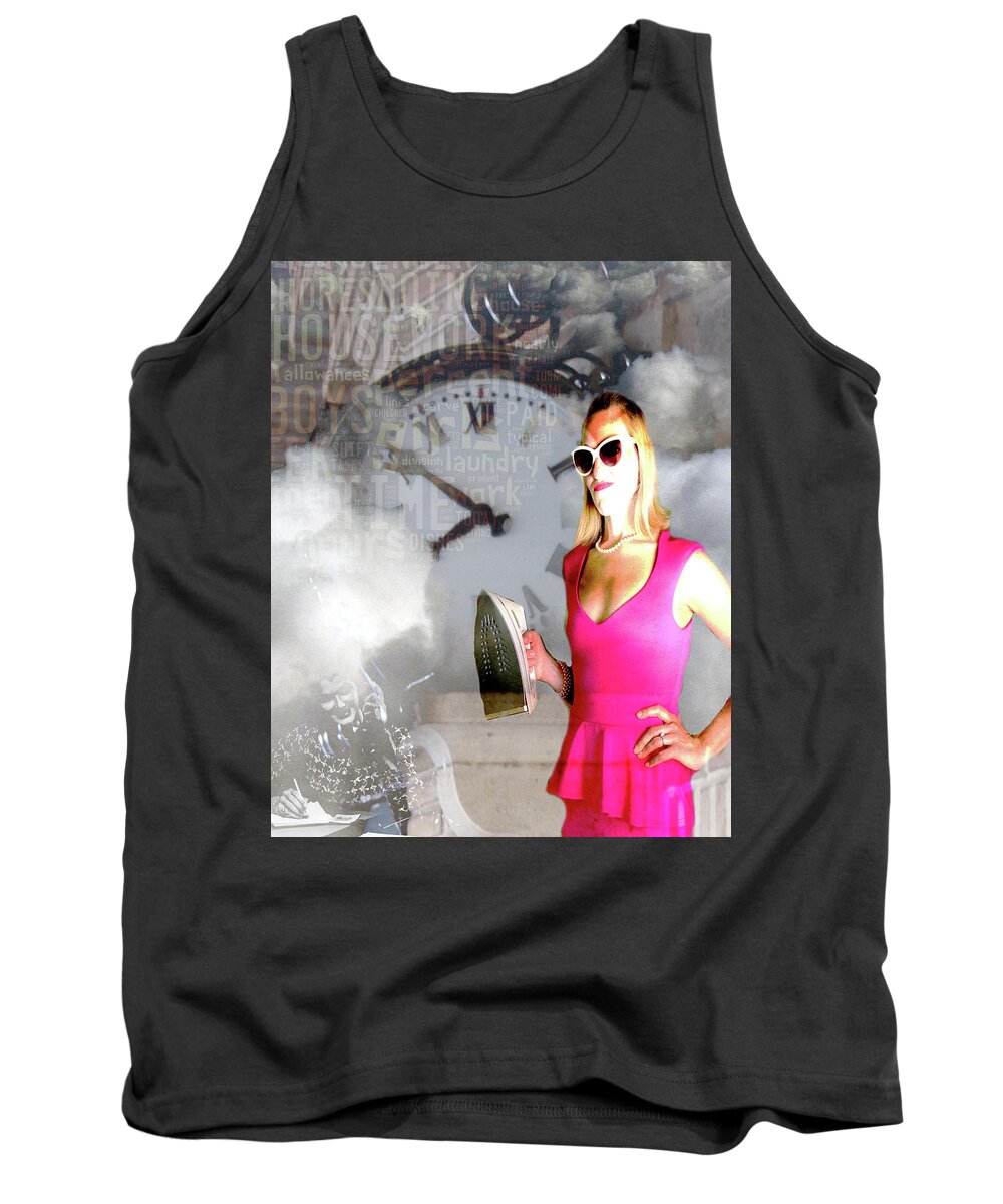Women Tank Top featuring the photograph Domestic Considerations Drama by Ann Tracy