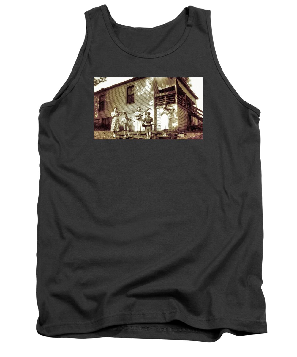 Historic Tank Top featuring the photograph Donahue Family by Sam Davis Johnson
