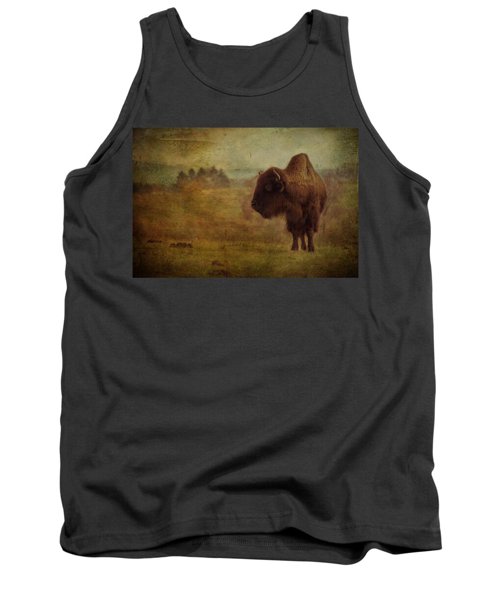 Bison Tank Top featuring the photograph Doo Doo Valley by Trish Tritz