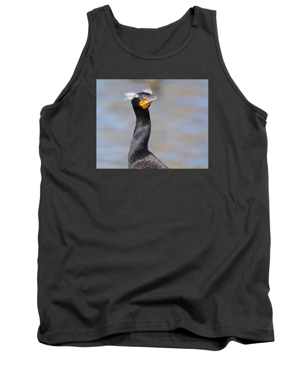 Double_crested_cormorant Tank Top featuring the photograph Double-crested Cormorant by Tam Ryan