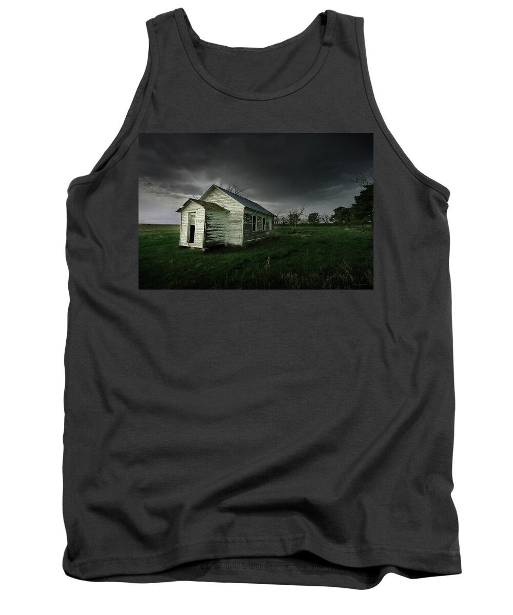 Down Tank Top featuring the photograph Down At The Schoolyard by Brian Gustafson